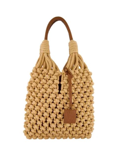 Marble macramé tote bag by PAULA