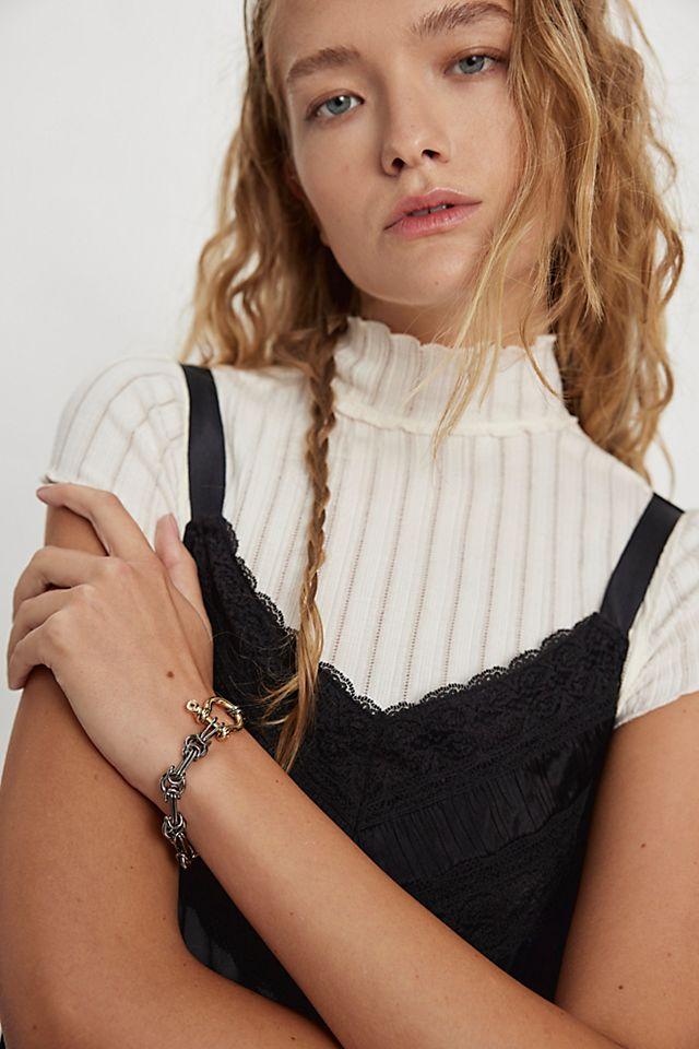 Paula Rosen Horseshoe Chain Bracelet by PAULA ROSEN | FREE PEOPLE