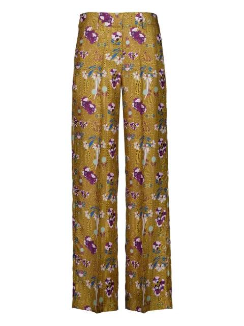 Sonia floral-print wide-leg trousers by PAULA