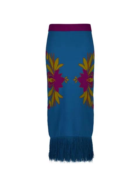 Turner Mykonos fringed midi skirt by PAULA
