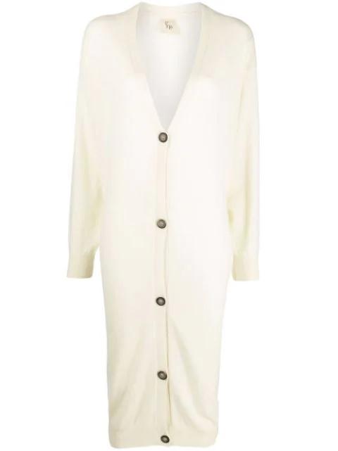 V-neck cashmere cardi-coat by PAULA