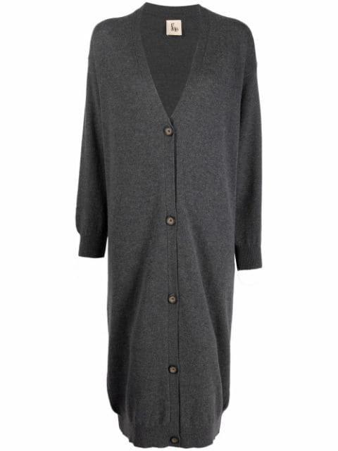 V-neck cashmere cardi-coat by PAULA