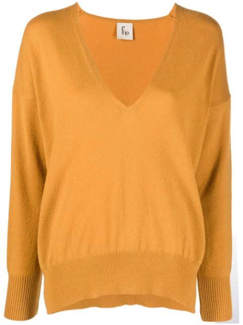 V-neck cashmere jumper by PAULA