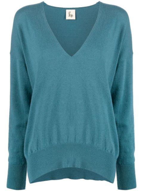 V-neck cashmere jumper by PAULA