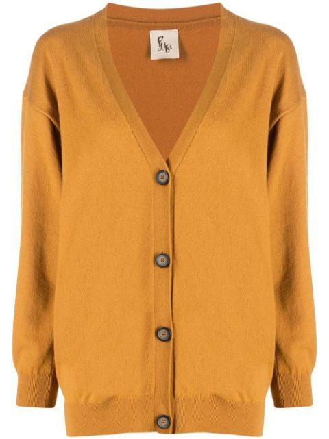 buttoned cashmere cardigan by PAULA