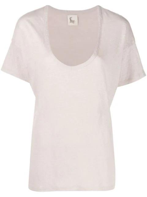 deep V-neck T-shirt by PAULA