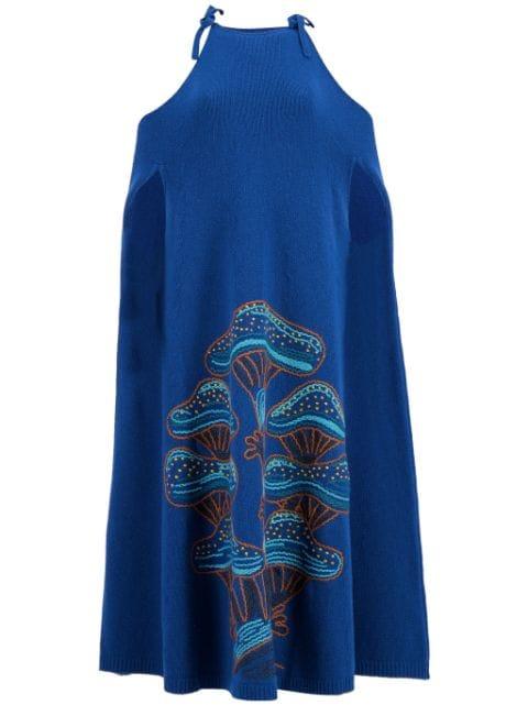 embroidered knitted dress by PAULA