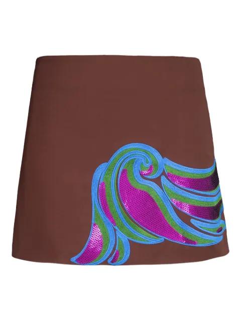 embroidered mini skirt by PAULA
