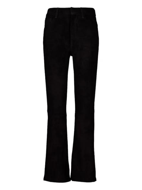 flared suede trousers by PAULA
