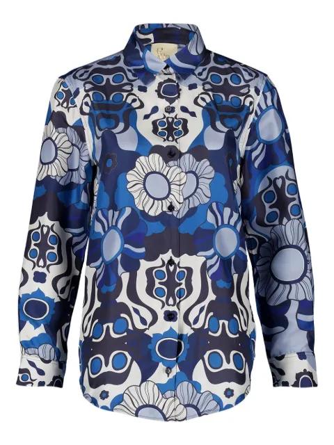 floral-print button-up shirt by PAULA