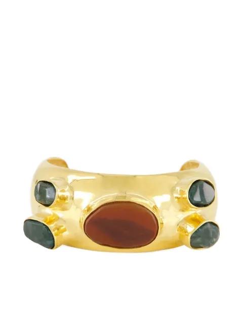 gemstone-embellished cuff bracelet by PAULA