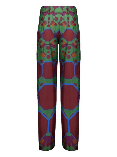 geometric-print trousers by PAULA