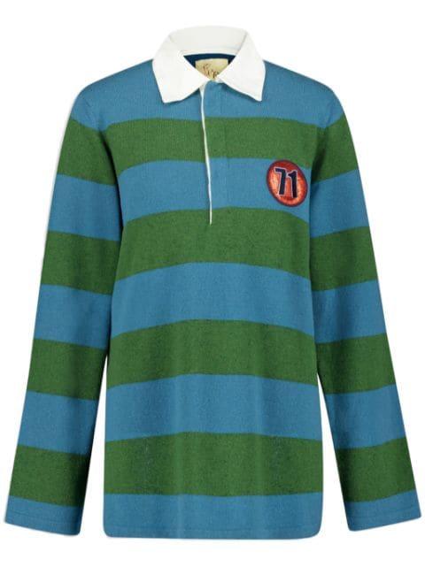 logo-patch polo shirt by PAULA