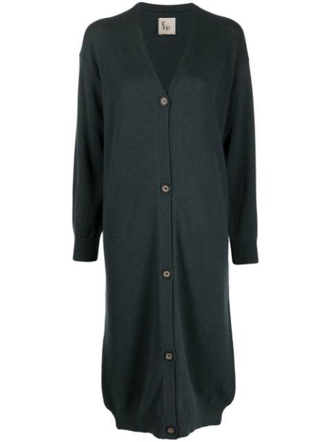 long-length cashmere cardigan by PAULA