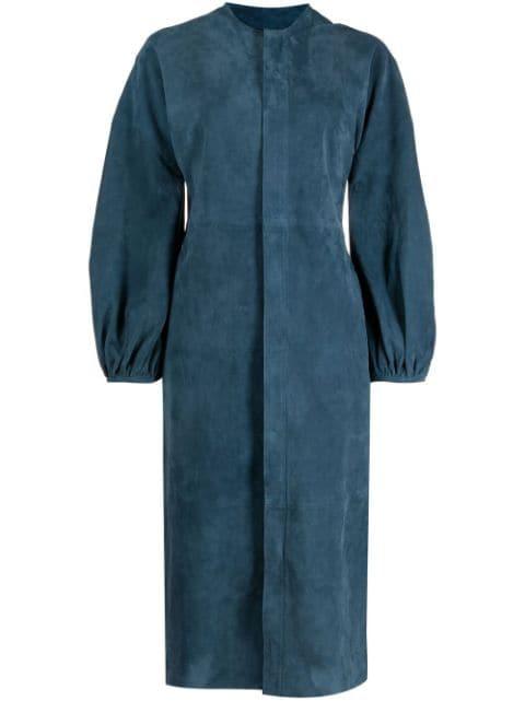 long puff sleeves midi dress by PAULA