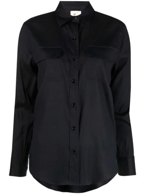long-sleeve silk shirt by PAULA