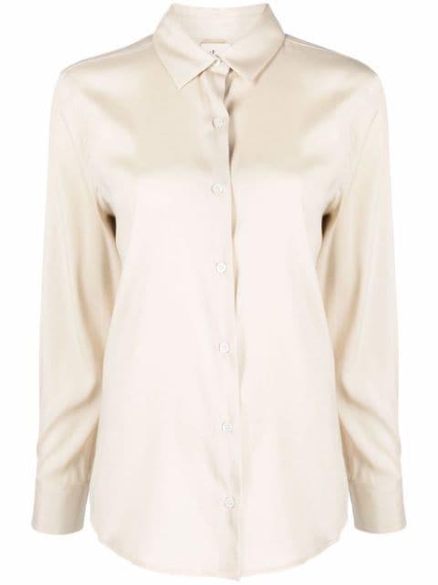 long-sleeve silk shirt by PAULA