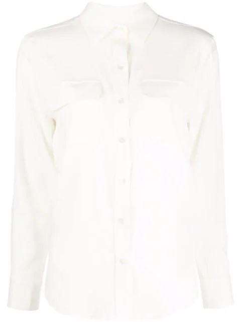 long-sleeve silk shirt by PAULA