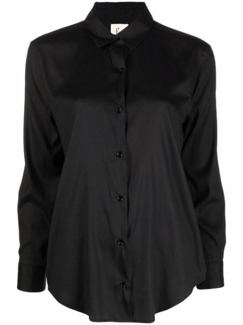 long-sleeve silk shirt by PAULA