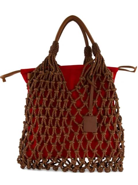 medium macramé-net tote bag by PAULA