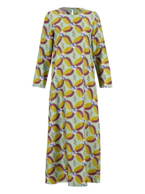 printed long-sleeve dress by PAULA