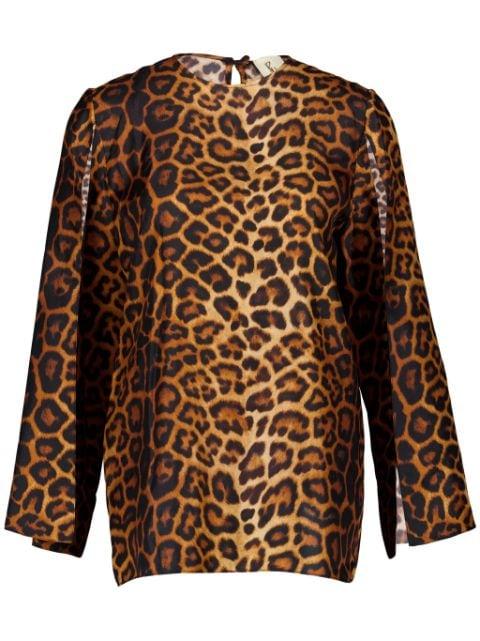 printed silk blouse by PAULA