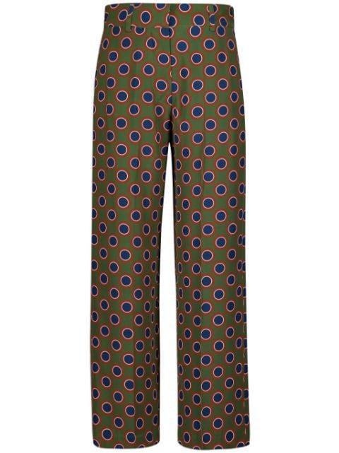 printed silk trousers by PAULA
