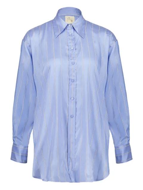 striped button-up shirt by PAULA