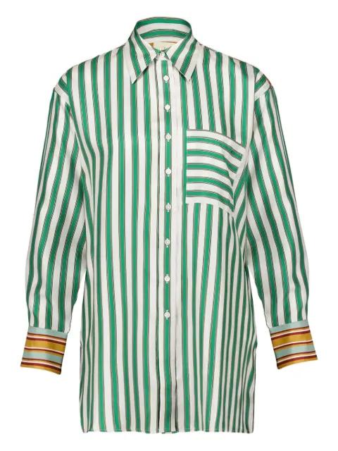 striped button-up shirt by PAULA