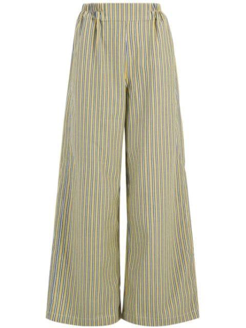 striped high-waisted trousers by PAULA
