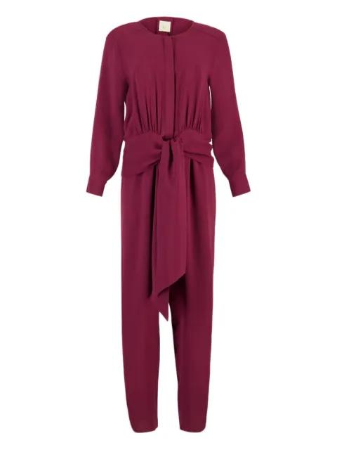 tie-waist cuffed jumpsuit by PAULA