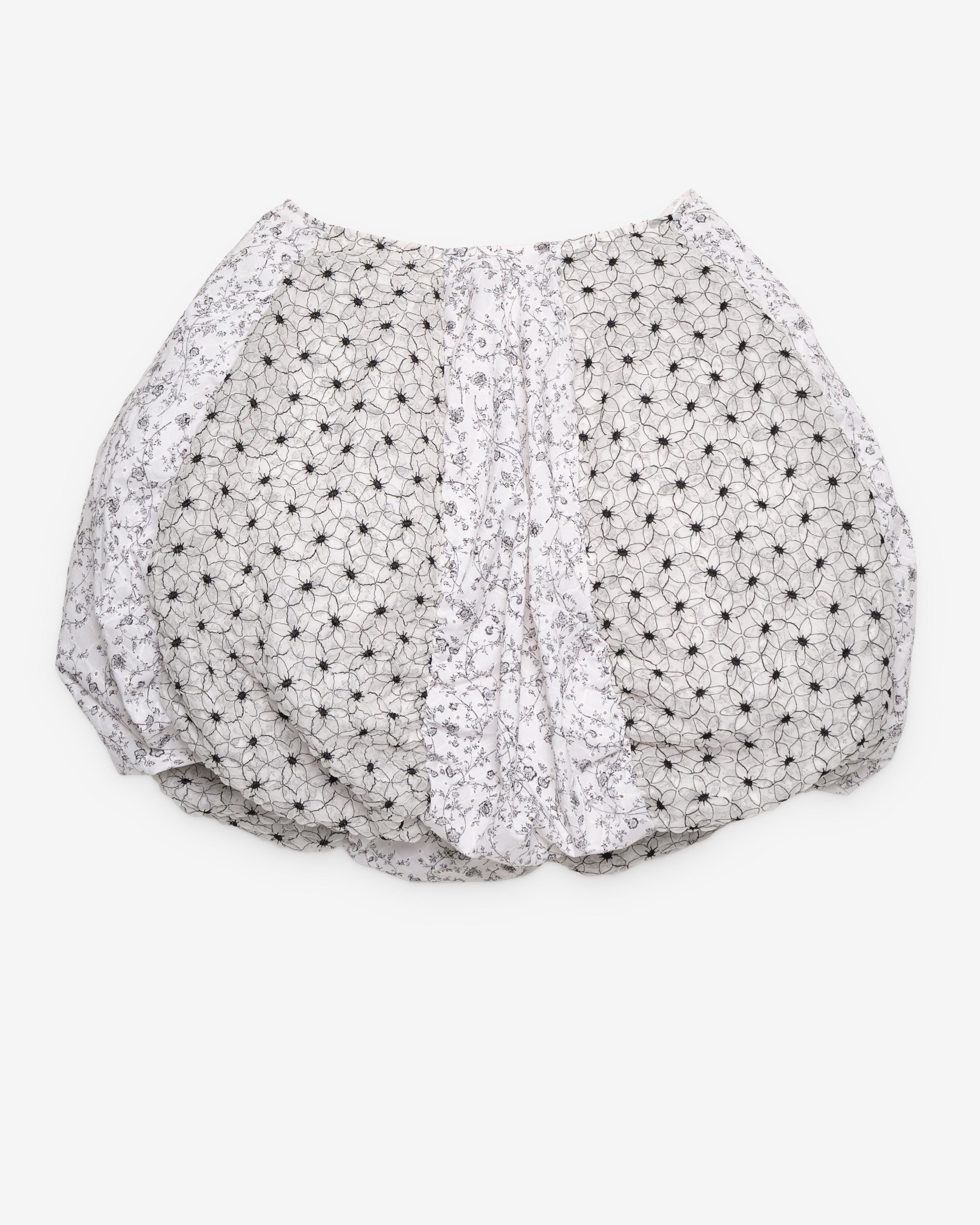 Pauline Dujancourt - Women's Arkadina Hybrid Skirt - (White/Black) by PAULINE DUJANCOURT