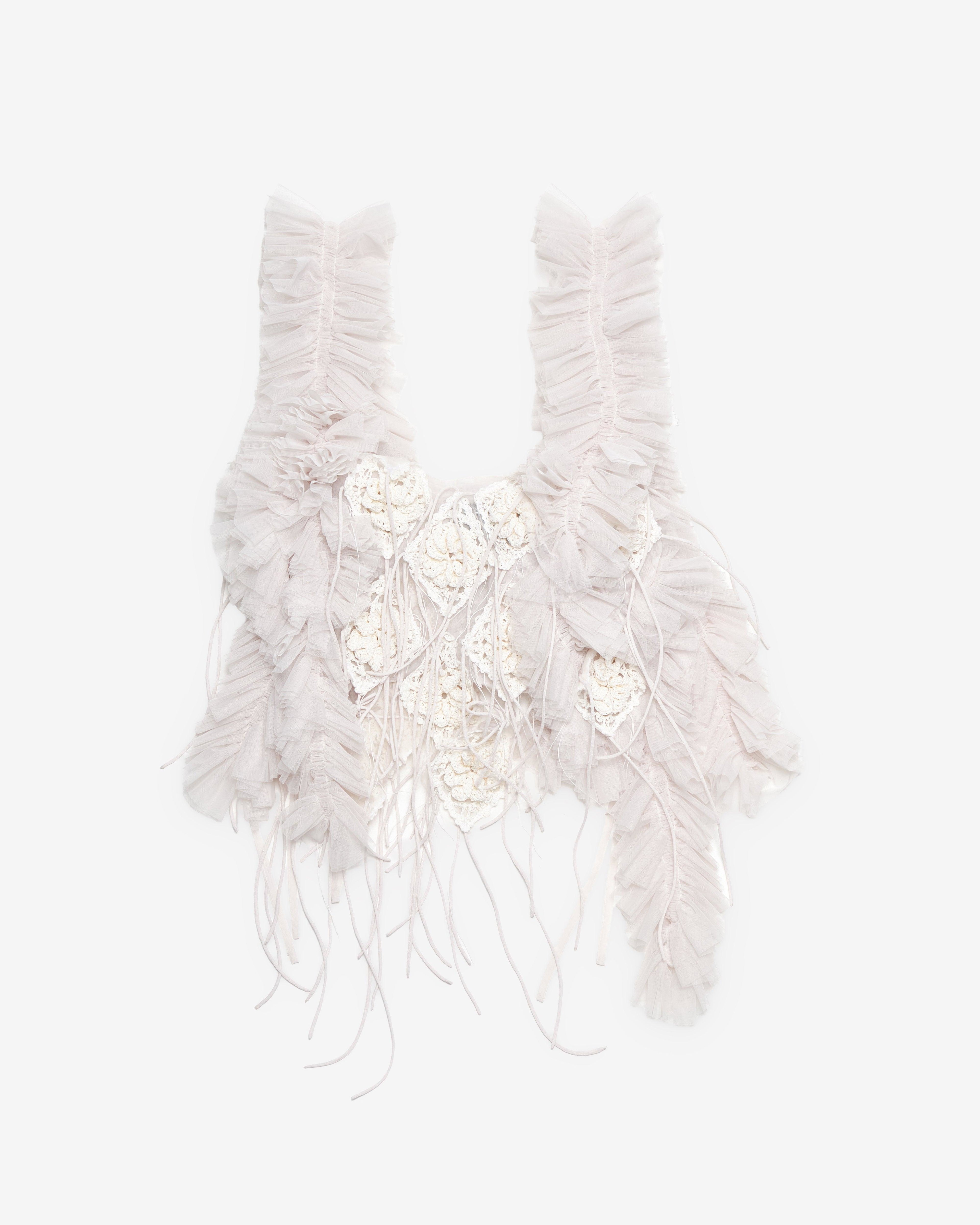 Pauline Dujancourt - Women's Diamond Textile Bird Top - (White) by PAULINE DUJANCOURT
