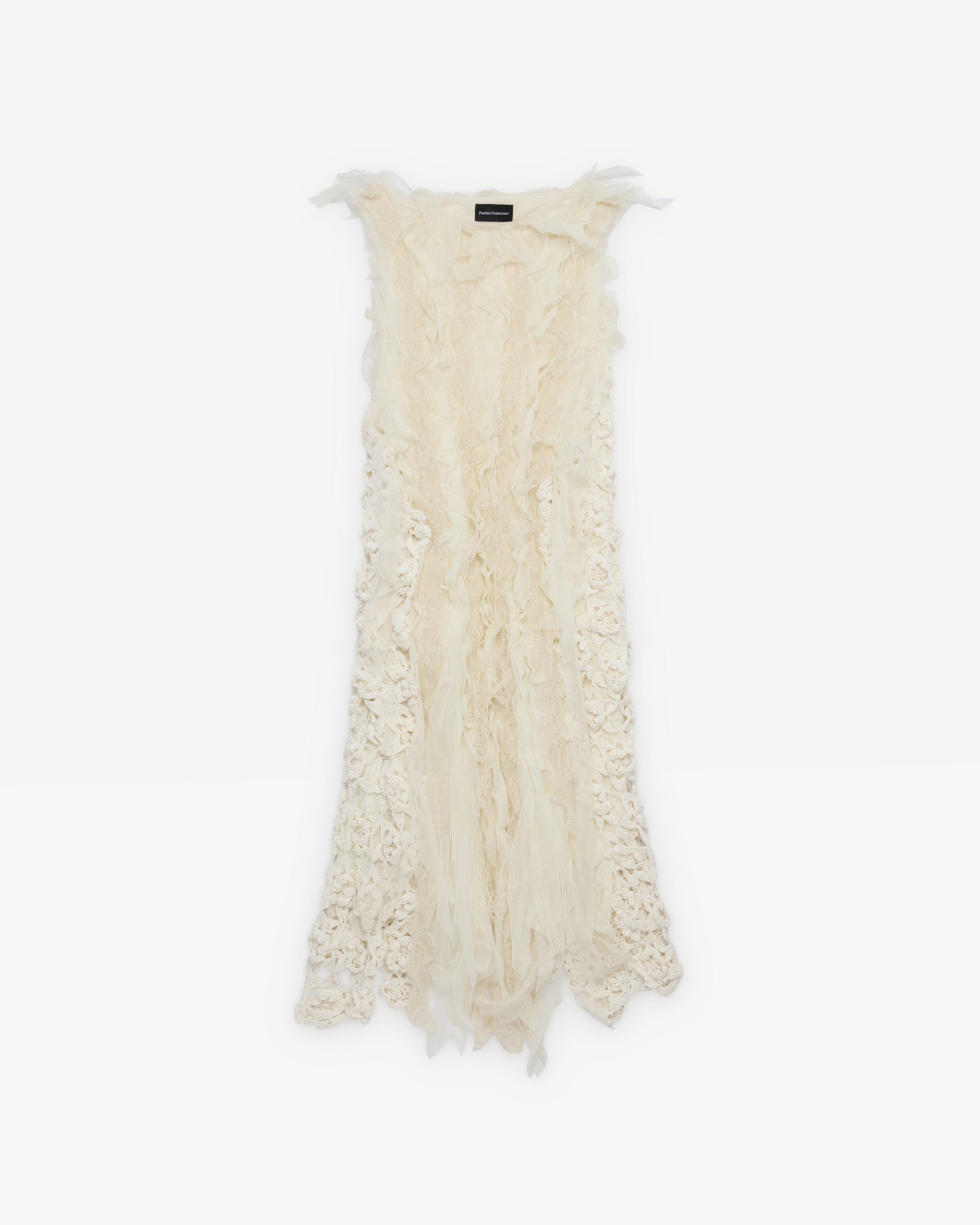 Pauline Dujancourt - Women's Hybrid Bird Dress - (Ivory) by PAULINE DUJANCOURT