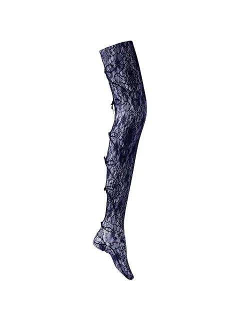 floral-lace tights by PAULINE DUJANCOURT