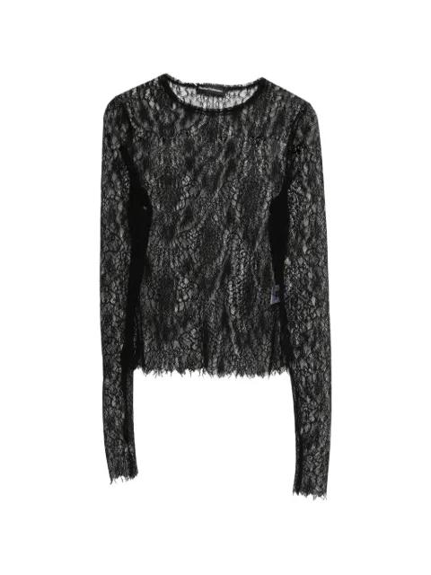 lace long-sleeve top by PAULINE DUJANCOURT
