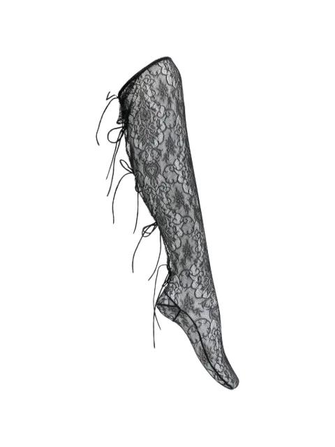lace-tie socks by PAULINE DUJANCOURT