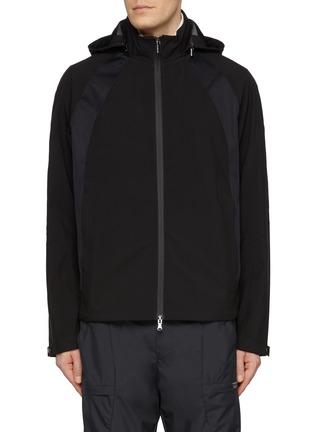 Hooded Stand Collar Outdoor Jacket by PAUL&SHARK