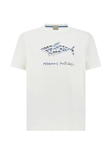 Mikonos Real Estate print T-shirt by PAUL&SHARK