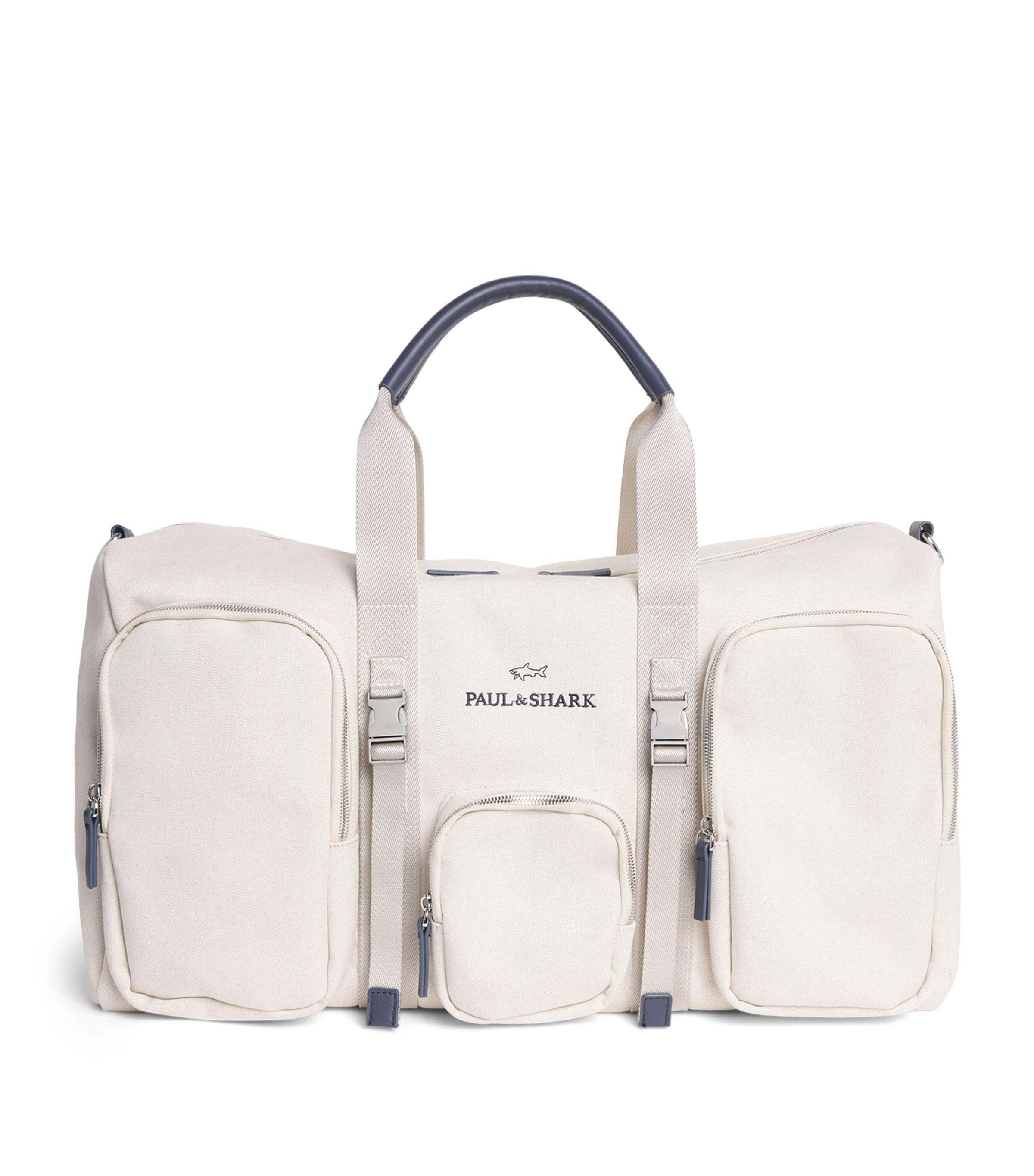 Paul & Shark Cotton-Blend Canvas Duffle Bag by PAUL&SHARK Paul & Shark Cotton-Blend Canvas Duffle Bag by PAUL&SHARK