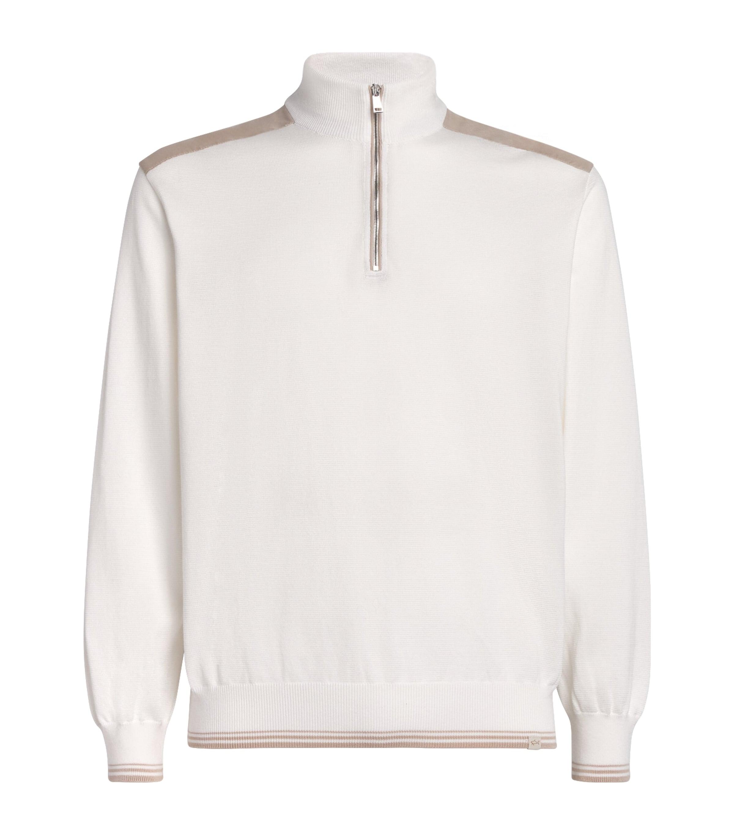 Paul & Shark Cotton Quarter-Zip Sweater by PAUL&SHARK