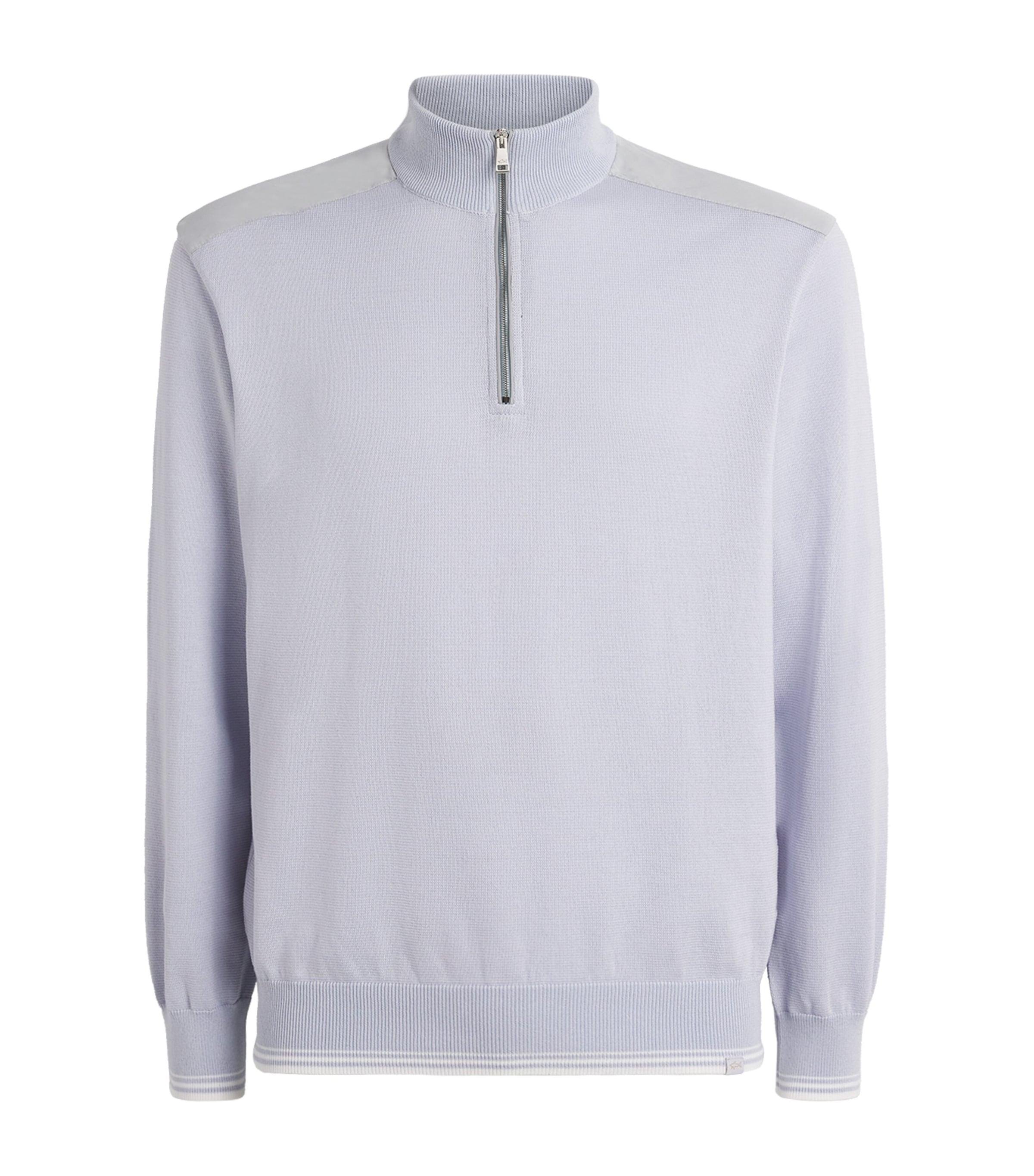 Paul & Shark Organic Cashmere Half-Zip Sweater by PAUL&SHARK