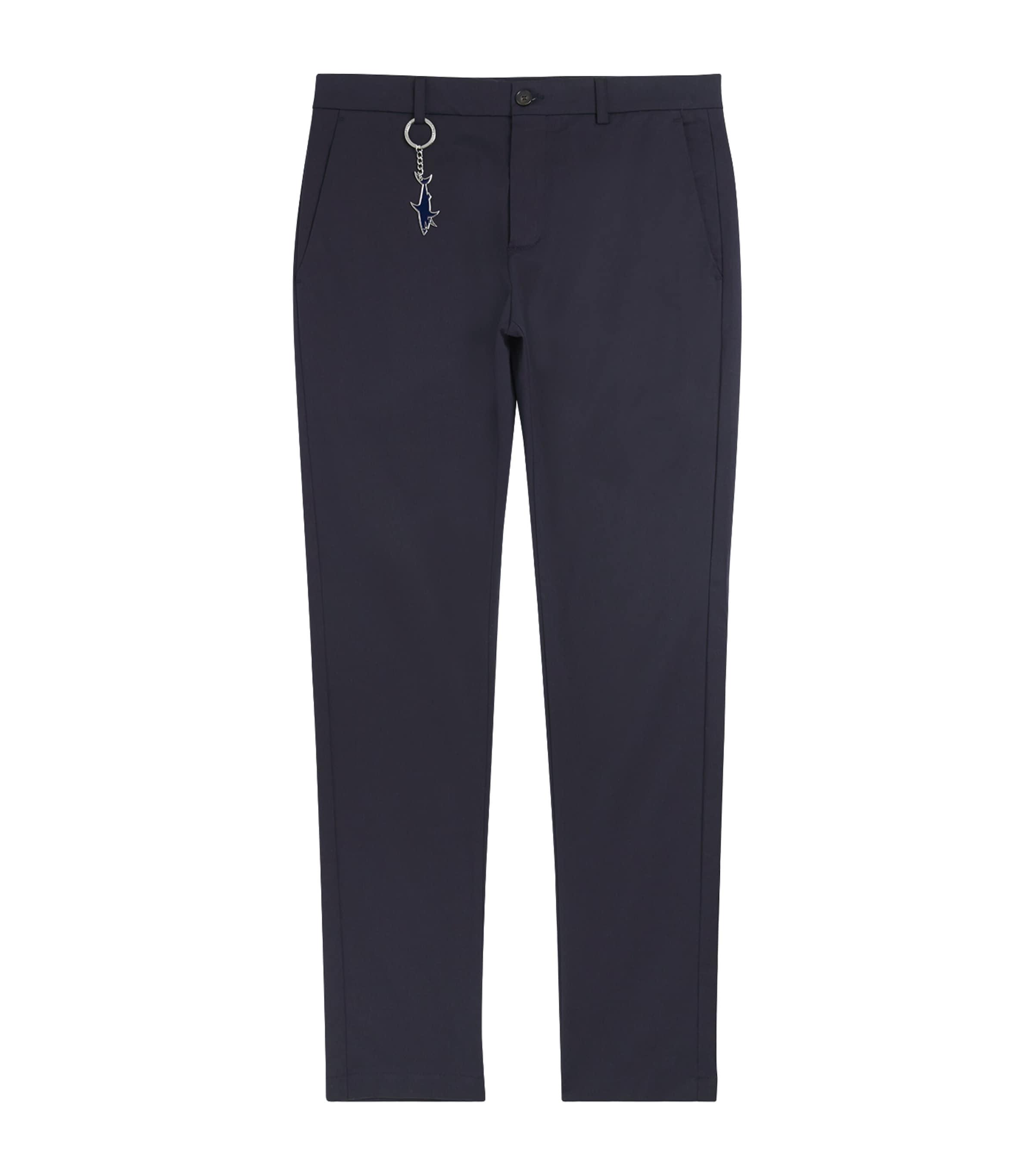 Paul & Shark Stretch Slim-Fit Chinos with Shark Charm by PAUL&SHARK