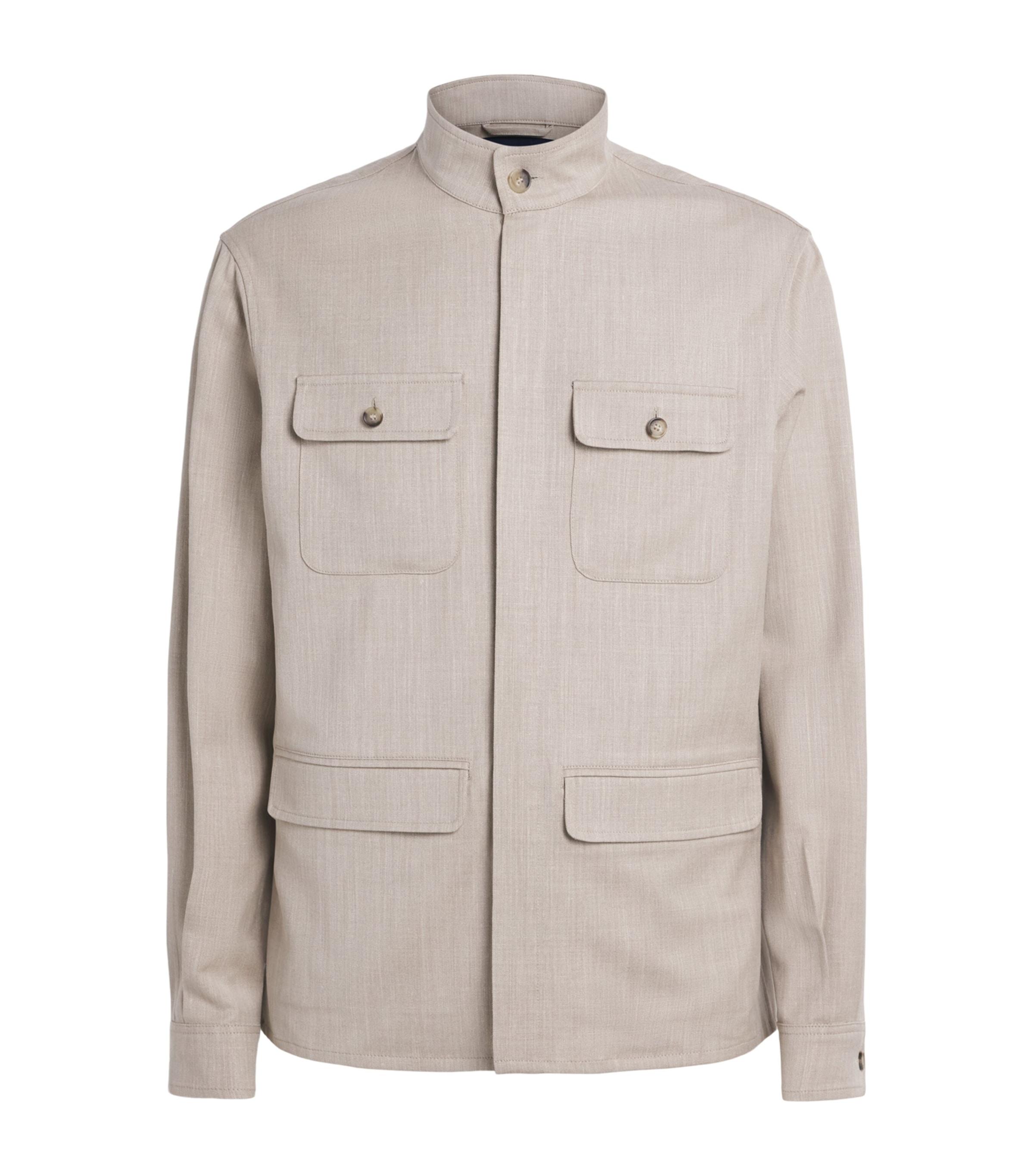 Paul & Shark Wool-Blend Twin-Pocket Overshirt by PAUL&SHARK
