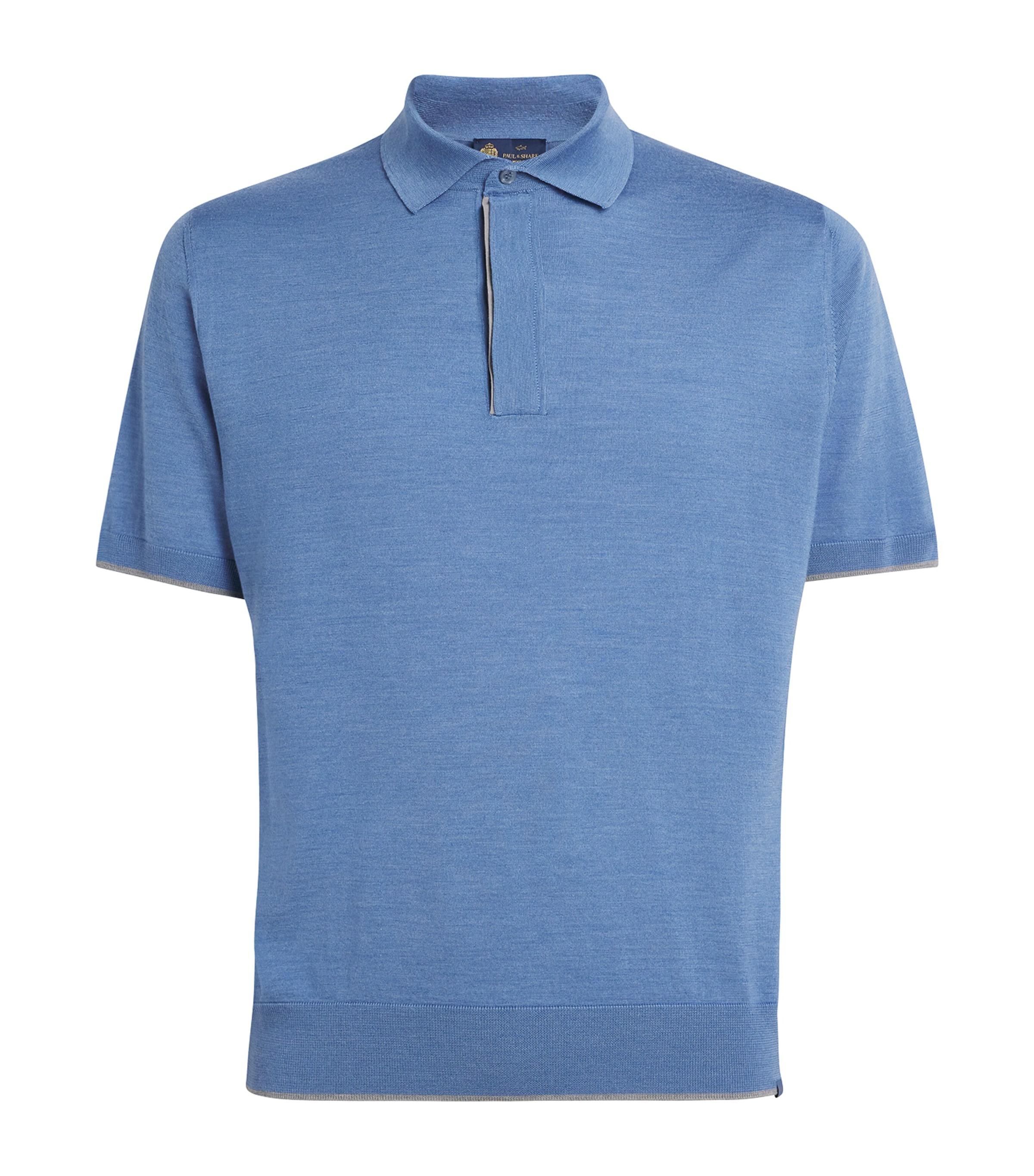Paul & Shark Wool-Silk Polo Shirt by PAUL&SHARK