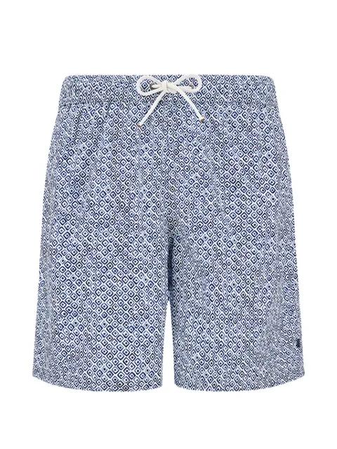 Portofino drawstring patterned sim shorts by PAUL&SHARK