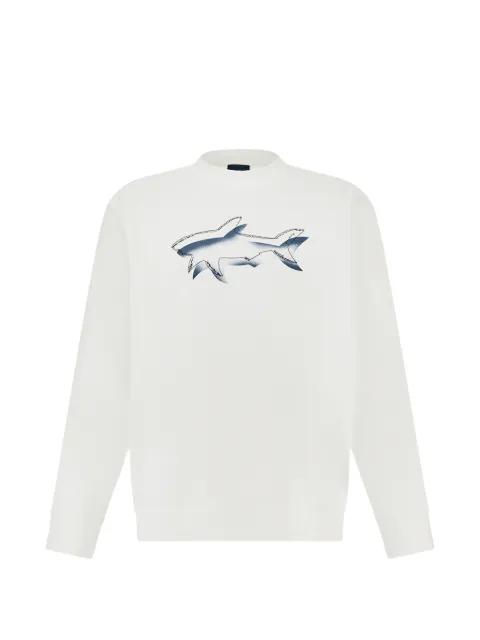 Shark-print sweatshirt by PAUL&SHARK