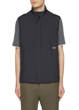 Stand Collar Zip Up Outdoor Vest by PAUL&SHARK