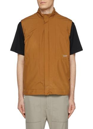 Stand Collar Zip Up Outdoor Vest by PAUL&SHARK