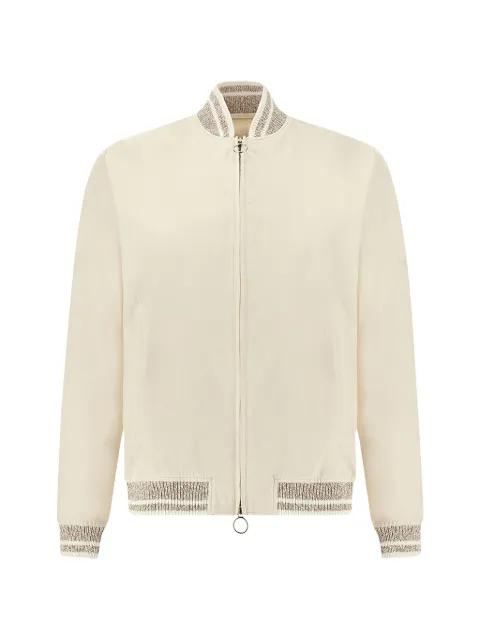Typhoon® Platinum striped-trim bomber jacket by PAUL&SHARK